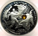10 zł złotych 2002 Korea Japonia Mistrzostwa w Piłce Nożnej BURSZTYN SREBRO