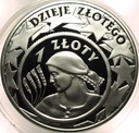 10 zł złotych 2004 1 zł 1924 Żniwiarka Dzieje Złotego SREBRO