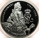 10 zł złotych 2005 Stanisław August Poniatowski PÓŁPOSTAĆ SREBRO