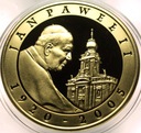 10 zł złotych 2005 Jan Paweł II platerowana złotem SREBRO