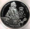 10 zł złotych 2005 Stanisław August Poniatowski PÓŁPOSTAĆ SREBRO