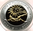 10 zł złotych 2006 Niemcy Mistrzostwa Świata FIFA platerowana AU SREBRO