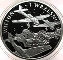 10 zł złotych 2009 Wieluń 1 września 1939 SREBRO