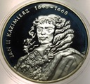 10 zł złotych 2000 Jan II Kazimierz POPIERSIE SREBRO