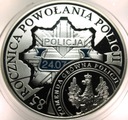 10 zł złotych 2004 POLICJA 85 rocznica powołania Policji SREBRO
