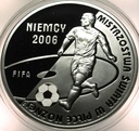10 zł złotych 2006 Niemcy Mistrzostwa Świata FIFA HOLOGRAM SREBRO