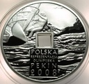 10 zł złotych 2008 Pekin Olimpiada Reprezentacja OTWÓR SREBRO