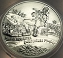 10 zł złotych 2003 10 lat WOŚP Wielka Orkiestra Świątecznej Pomocy SREBRO