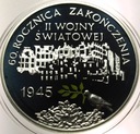 10 zł złotych 2005 60 rocznica zakończenia II Wojny Światowej SREBRO