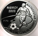 10 zł złotych 2006 Niemcy Mistrzostwa Świata FIFA HOLOGRAM SREBRO
