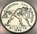 2 zł złote 1995 Atlanta 1996 Zapasy Igrzyska Olimpiady