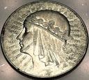 10 zł złotych 1932 Głowa Kobiety Polonia Jadwiga Babka SREBRO