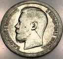 Rosja 50 kopiejek 1899 SREBRO