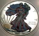 USA 1 dolar dollar 2013 American Silver Eagle uncja 1 oz SREBRO KOLOR