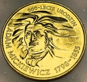 2 zł złote 1998 Adam Mickiewicz