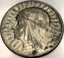 5 zł złotych 1933 Głowa Kobiety Polonia Jadwiga Babka SREBRO