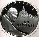 10 zł złotych 2005 Jan Paweł II 1920 2005 SREBRO
