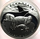 20 zł złotych 2007 Foka Szara Foki Zwierzęta Świata SREBRO