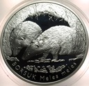 20 zł złotych 2011 Borsuk Zwierzęta Świata SREBRO