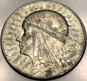 5 zł złotych 1933 Głowa Kobiety Polonia Jadwiga Babka SREBRO