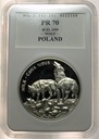 20 zł złotych 1999 Wilk Wilki Zwierzęta Świata SREBRO PR70