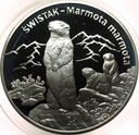 20 zł złotych 2006 Świstak Zwierzęta Świata SREBRO