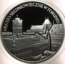 20 zł złotych 2007 TORUŃ Miasto Średniowieczne w Toruniu SREBRO