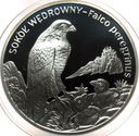 20 zł złotych 2008 Sokół Wędrowny Zwierzęta Świata SREBRO