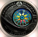 Białoruś 20 rubli 2010 Amerigo Vespucci Żaglowce SREBRO