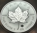 Kanada 5 dolarów 2020 Liść Klonowy Klonu uncja 1 oz SREBRO