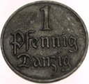 WMG Wolne Miasto Gdańsk 1 fenig pfennig 1929