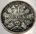 Niemcy 1 marka mark 1905 A SREBRO