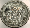 Rosja 50 kopiejek 1893 Mikołaj II SREBRO
