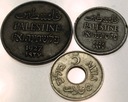 zestaw Palestyna 1 2 5 mils mil 1927 1941