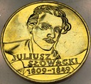 2 zł złote 1999 Juliusz Słowacki