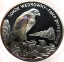 20 zł złotych 2008 Sokół Wędrowny Zwierzęta Świata SREBRO
