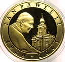 10 zł złotych 2005 Jan Paweł II platerowana złotem SREBRO
