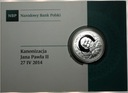 10 zł złotych 2014 Kanonizacja Jana Pawła II SREBRO