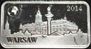 Wyspy Salomona 0,5 dolara 2014 Zamek Królewski w Warszawie SREBRO
