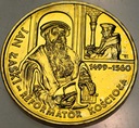 2 zł złote 1999 Jan Łaski Reformator Kościoła