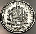 Boliwia 1 bolivar 1960 Boliwar SREBRO