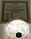 Szlak Bursztynowy 1 dolar Niue 2011 Aquileia LUSTRZANA SREBRO