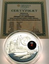 Szlak Bursztynowy 1 dolar Niue 2011 Kaliningrad LUSTRZANA SREBRO