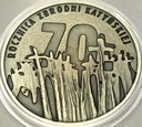 10 zł złotych 2010 KATYŃ 70 rocznica Zbrodni Katyńskiej SREBRO