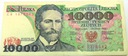 1988 10000 zł złotych Wyspiański, seria CR