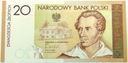 2009 20 zł złotych Juliusz Słowacki banknot kolekcjonerski (nr 1)