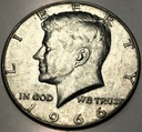 USA 1/2 dolara 1966 Half Dollar Liberty JFK John F Kennedy SREBRO