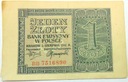 1941 1 zł Jeden Złoty, seria BB