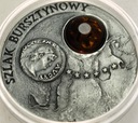 20 zł złotych 2001 Szlak Bursztynowy BURSZTYN SREBRO RZADKA (1)