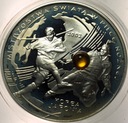 10 zł złotych 2002 Korea Japonia Mistrzostwa w Piłce Nożnej BURSZTYN SREBRO